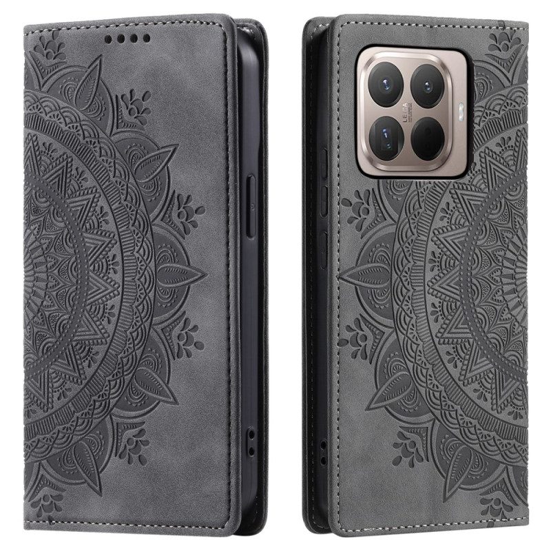 Flip Case Für Xiaomi 15t Pro Mandala-wildlederoptik