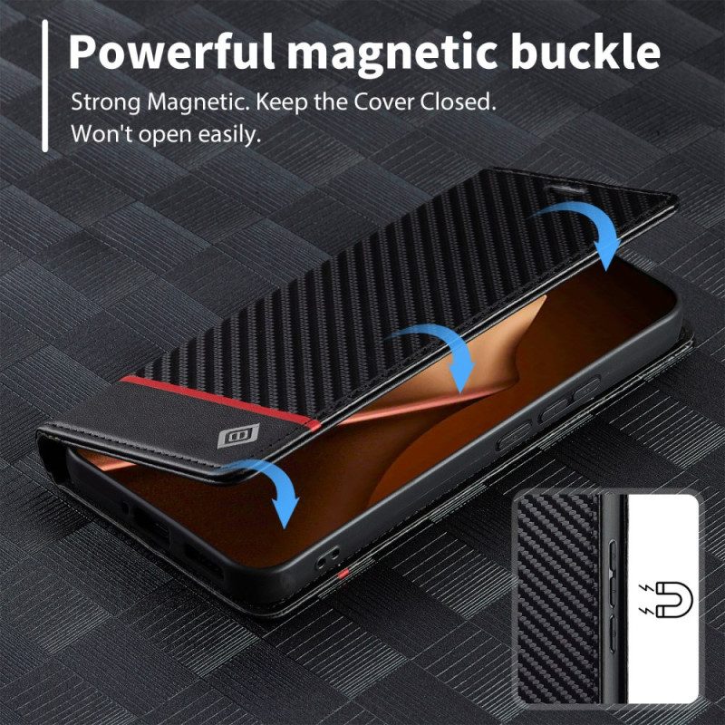 Flip Case Xiaomi 15t Pro Handyhülle Carbon Faser