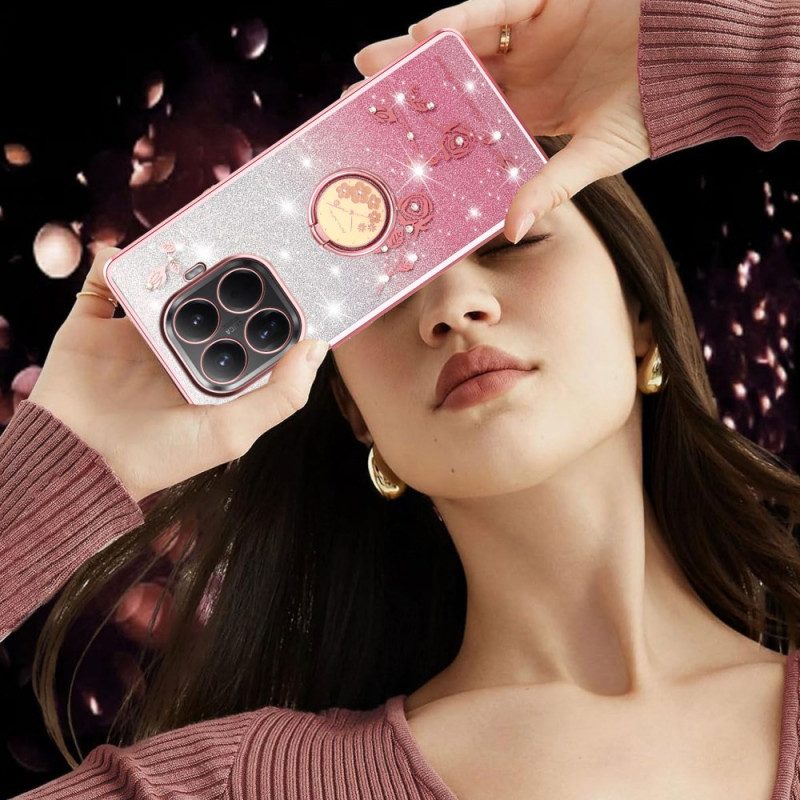 Hülle Xiaomi 15t Pro Strass-ringhalter Kadem