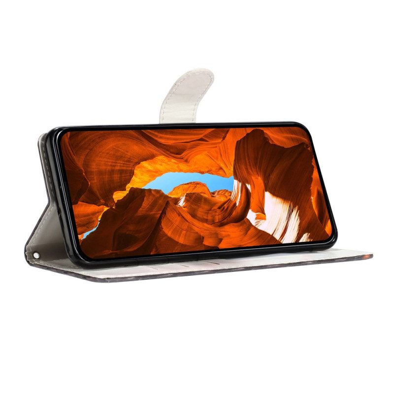 Lederhüllen Für Xiaomi 15t Pro Blauer Marmor