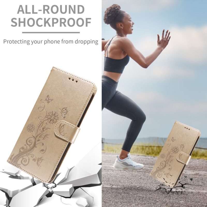 Lederhüllen Für Xiaomi 15t Pro Blumenmuster