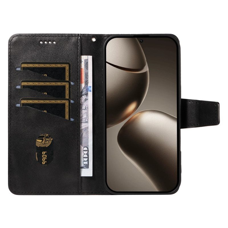 Lederhüllen Für Xiaomi 15t Pro Fries Mit Diamanten