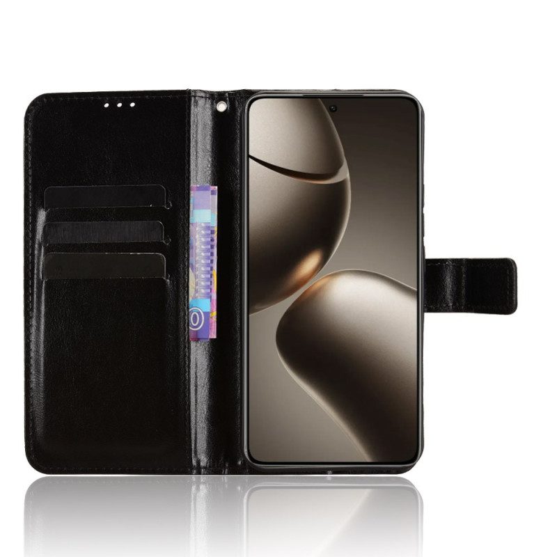 Lederhüllen Für Xiaomi 15t Pro Glitzerndes Kunstleder