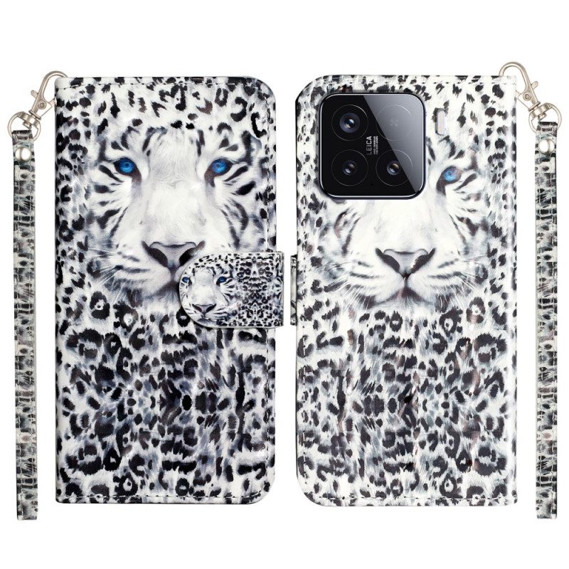 Lederhüllen Für Xiaomi 15t Pro Leoparden-armband