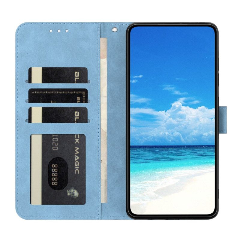 Lederhüllen Für Xiaomi 15t Pro Schmetterlings- Und Blumenmuster