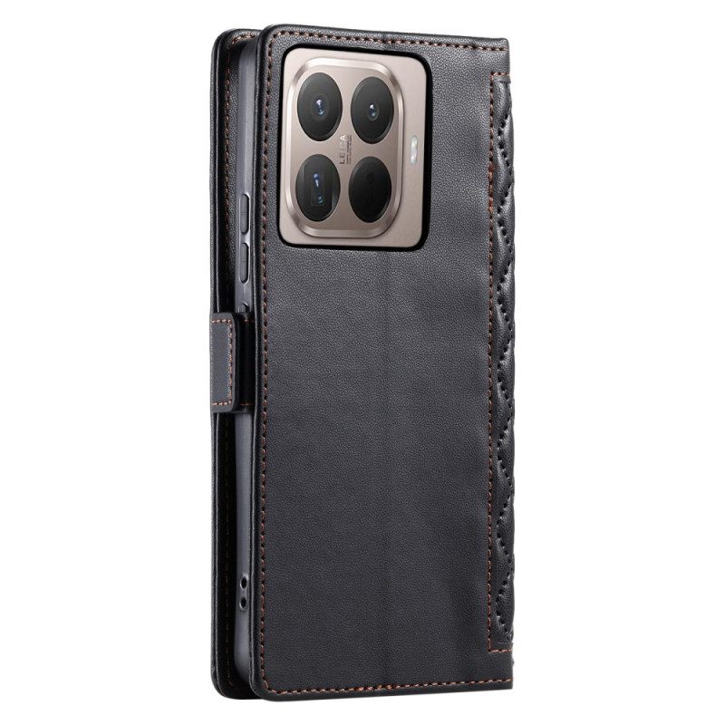 Lederhüllen Xiaomi 15t Pro Gesteppt Mit Riemen