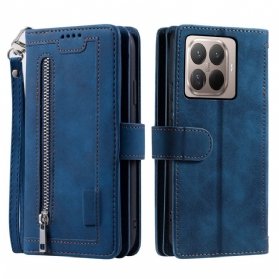 Lederhüllen Xiaomi 15t Pro Handyhülle Geldbörse Mit 9 Kartenfächern