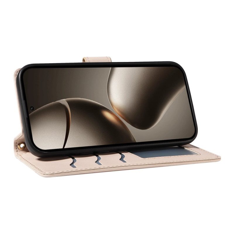 Lederhüllen Xiaomi 15t Pro Handyhülle Gesteppt Mit Riemen Und Schulterriemen