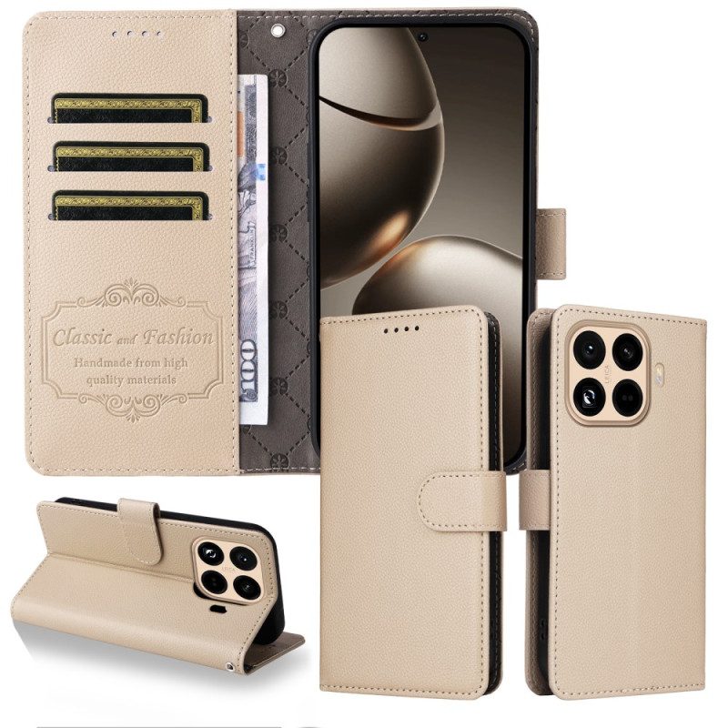 Lederhüllen Xiaomi 15t Pro Handyhülle Rfid-geldbörse In Lederoptik