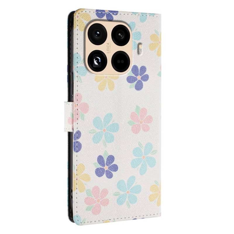 Lederhüllen Xiaomi 15t Pro Kleine Blumen