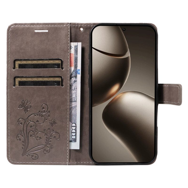 Lederhüllen Xiaomi 15t Pro Riesige Schmetterlinge