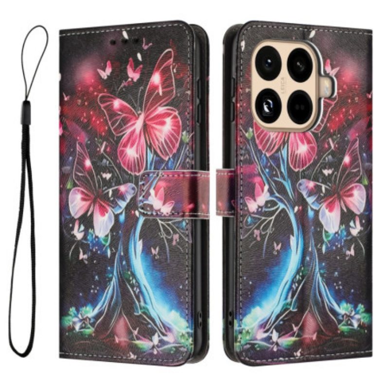 Lederhüllen Xiaomi 15t Pro Schmetterlingsbaum