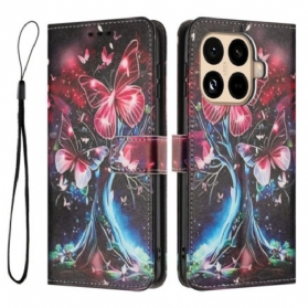 Lederhüllen Xiaomi 15t Pro Schmetterlingsbaum