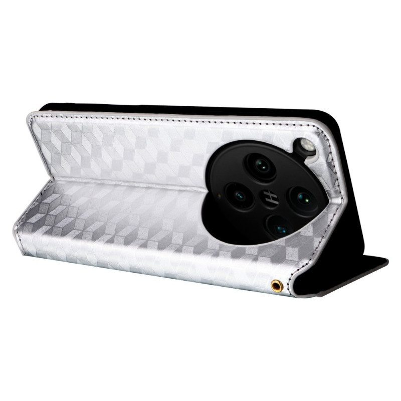 Flip Case Für Oppo Find X8 Pro 3d-diamantmuster