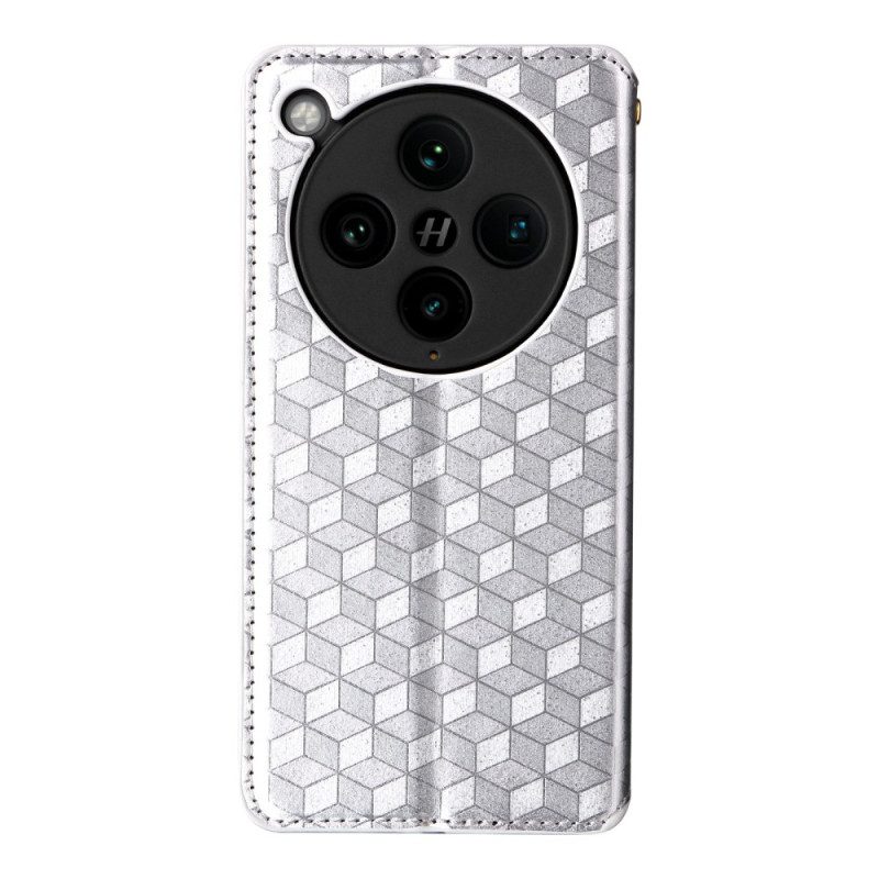 Flip Case Für Oppo Find X8 Pro 3d-diamantmuster