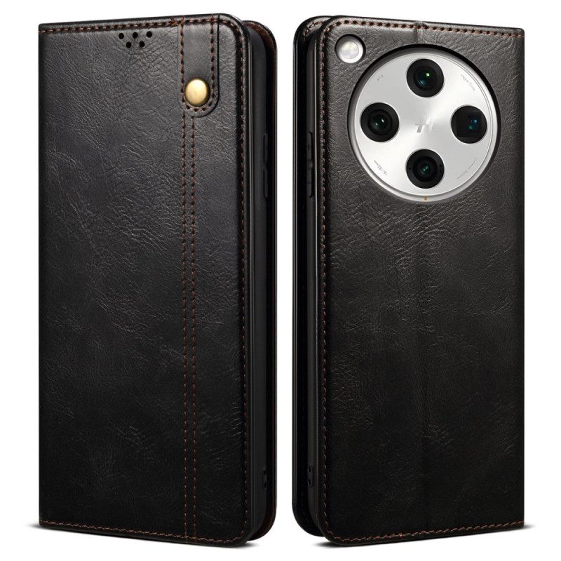 Flip Case Für Oppo Find X8 Pro Gewachstes Kunstleder