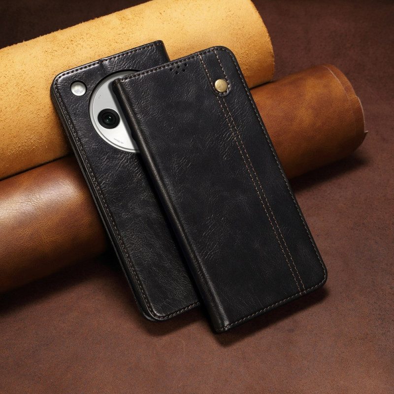 Flip Case Für Oppo Find X8 Pro Gewachstes Kunstleder