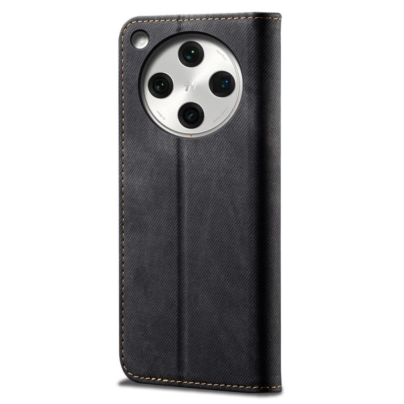 Flip Case Oppo Find X8 Pro Handyhülle Denim-stoff