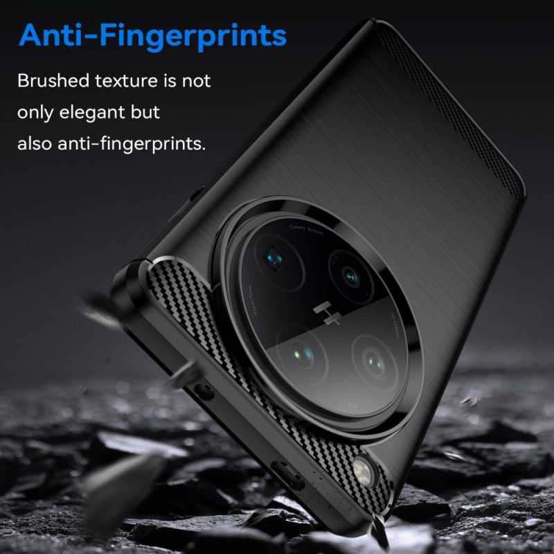 Hülle Oppo Find X8 Pro Gebürstete Kohlefaser
