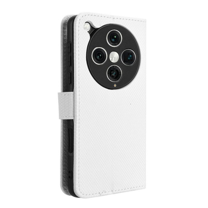 Lederhüllen Für Oppo Find X8 Pro Diamantstruktur