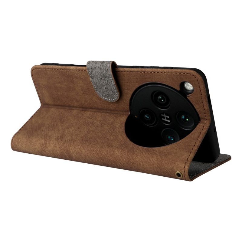 Lederhüllen Für Oppo Find X8 Pro Rfid-schutz In Wildlederoptik