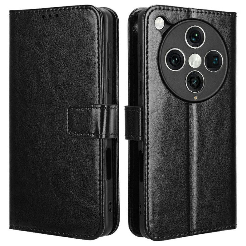 Lederhüllen Oppo Find X8 Pro Handyhülle Glitzerndes Kunstleder