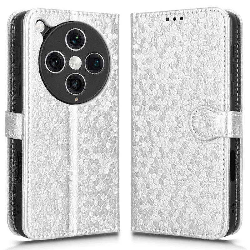 Lederhüllen Oppo Find X8 Pro Handyhülle Glitzerpunkte Mit Armband