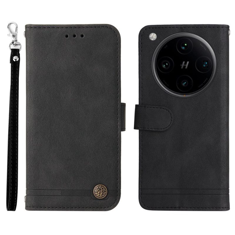 Lederhüllen Oppo Find X8 Pro Klassischer Vintage-riemen