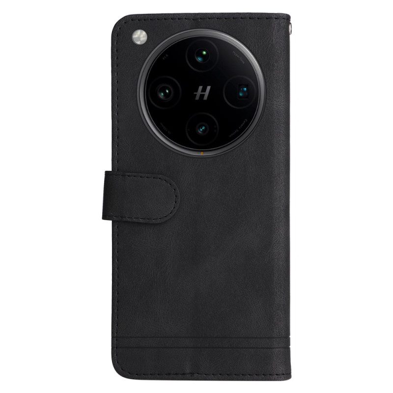 Lederhüllen Oppo Find X8 Pro Klassischer Vintage-riemen