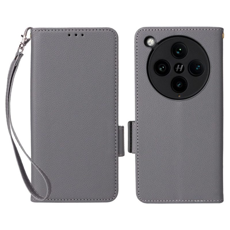 Lederhüllen Oppo Find X8 Pro Litschi-riemen Textur