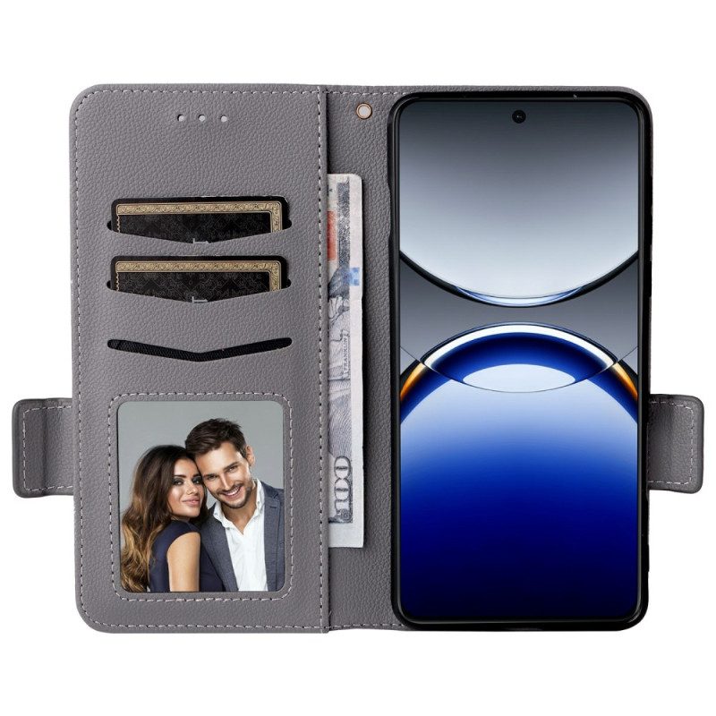 Lederhüllen Oppo Find X8 Pro Litschi-riemen Textur