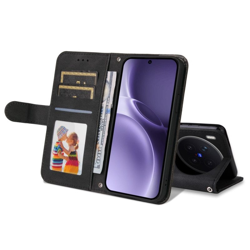 Flip Case Vivo X300 Pro Handyhülle Wildlederoptik Mit Nieten