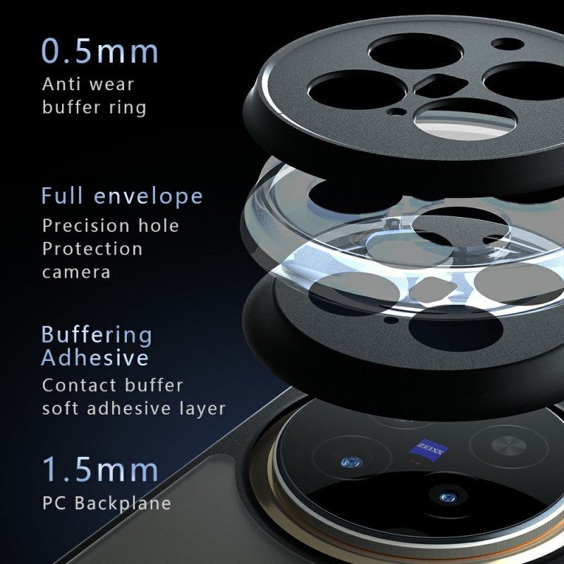 Hülle Für Vivo X300 Pro Matt-schwarz Transparent