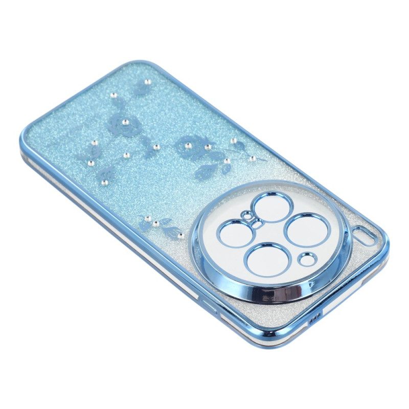 Hülle Vivo X300 Pro Handyhülle Blumen Und Strasssteine