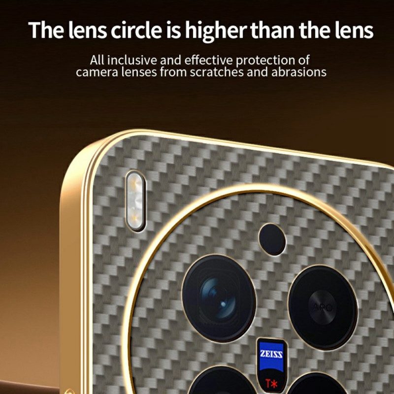 Hülle Vivo X300 Pro Handyhülle Kohlefaser-textur