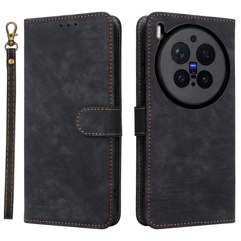 Lederhüllen Für Vivo X300 Pro Rfid-schutz In Lederoptik