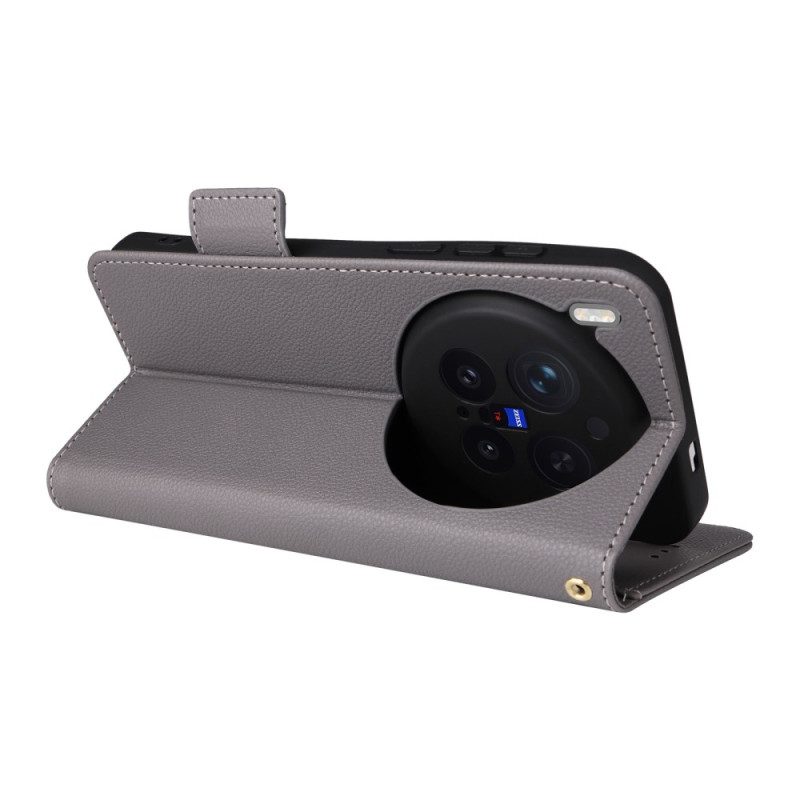 Lederhüllen Vivo X300 Pro Handyhülle Kunstleder Mit Riemen