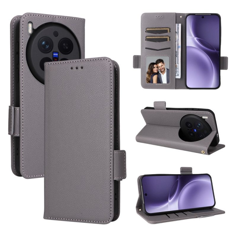 Lederhüllen Vivo X300 Pro Handyhülle Kunstleder Mit Riemen