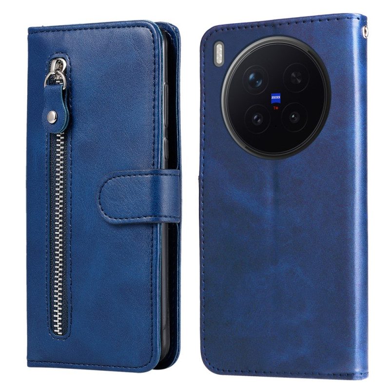 Lederhüllen Vivo X300 Pro Reißverschlusstasche
