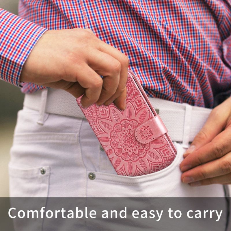 Lederhüllen Vivo X300 Pro Sonnenblumenmuster