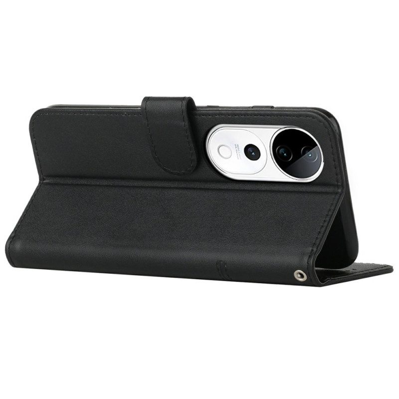 Lederhüllen Für Vivo V40 5g Business-stil