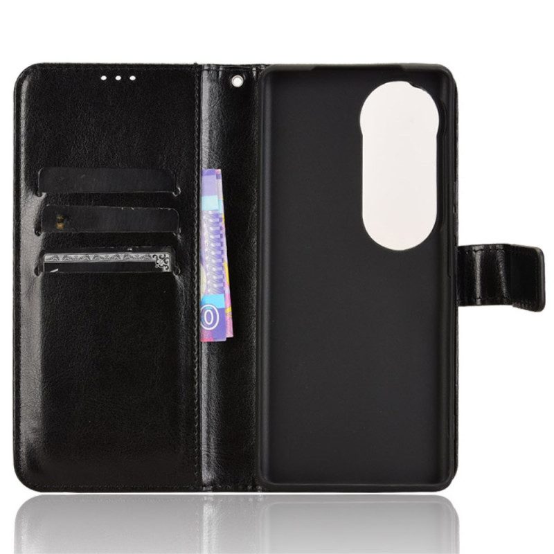 Lederhüllen Vivo V40 5g Handyhülle Glänzendes Kunstleder