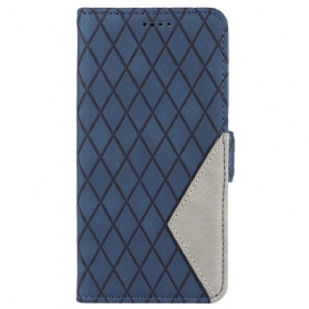 Lederhüllen Vivo V40 5g Handyhülle Rautenmuster