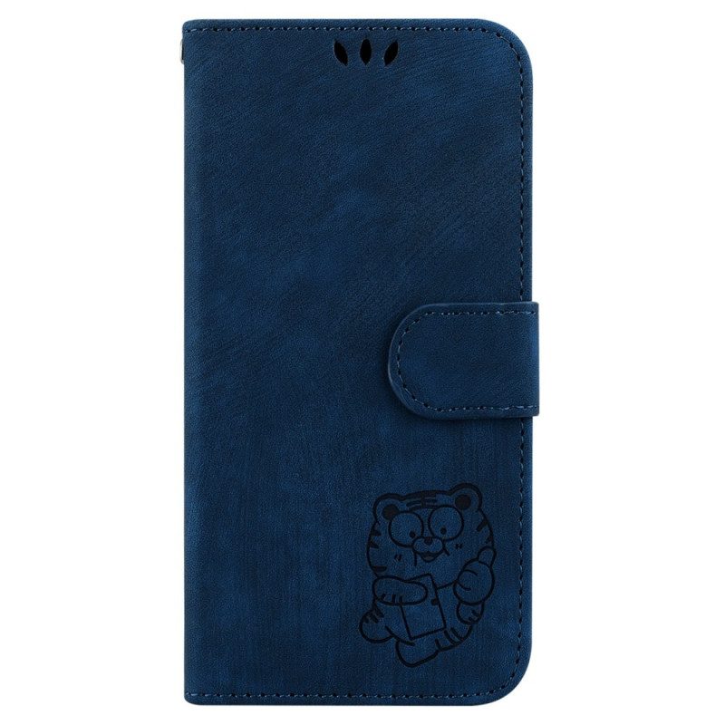 Lederhüllen Oppo Reno 12f 5g Handyhülle Tigermuster