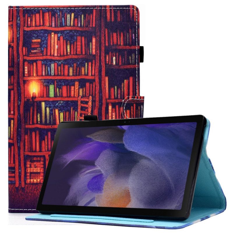 Flip Case Für Samsung Galaxy Tab A8 (2021) Bibliothek