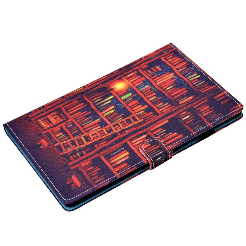 Flip Case Für Samsung Galaxy Tab A8 (2021) Bibliothek