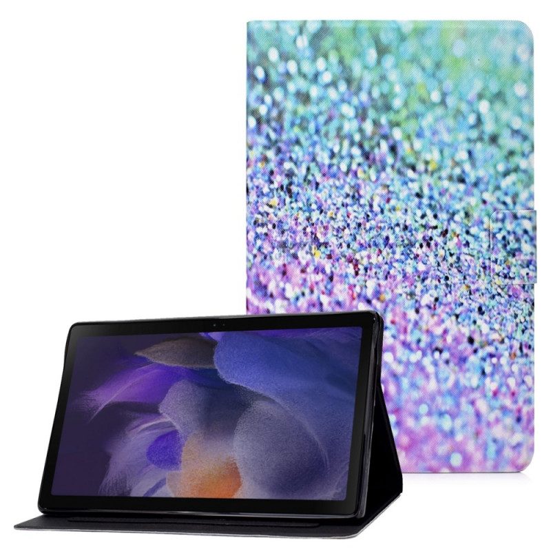 Lederhüllen Für Samsung Galaxy Tab A8 (2021) Glänzende Pailletten