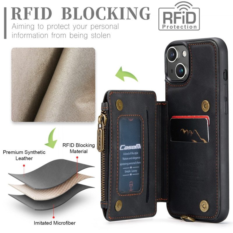 Hülle Für iPhone 15 Plus Brieftasche Caseme-geldbörsenstil