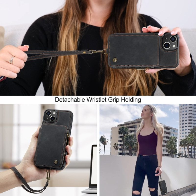 Hülle Für iPhone 15 Plus Brieftasche Caseme-geldbörsenstil