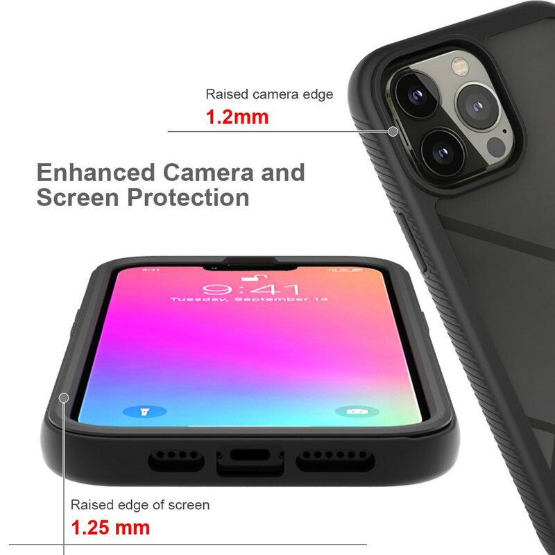 Hülle Für iPhone 13 Pro Max Silikonkanten Im Hybrid-design